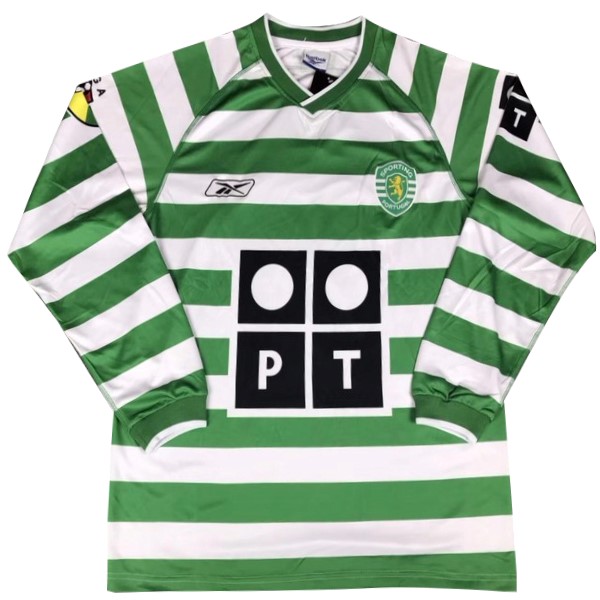 Camiseta Lisboa Primera equipación ML Retro 2003/04 Verde